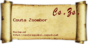 Csuta Zsombor névjegykártya